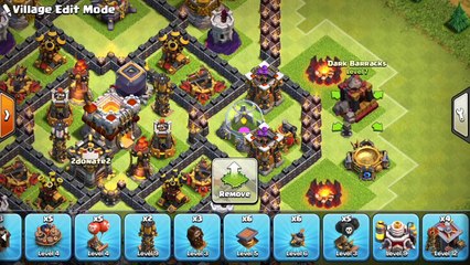 New Th11 The Legend Base with Replays | Diamond Hybrid Trophy Base Works with Proof! Clash Bases!