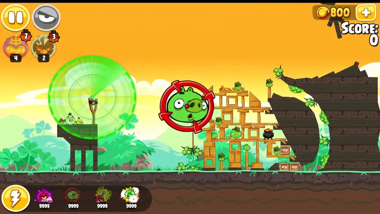 Angry Birds Seasons Go green, Get lucky All levels
