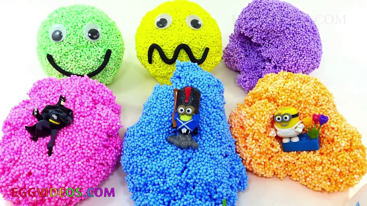 Foam Surprise Eggs Superhero Finger Family Song Nursery Rhymes Learn Colors Minions EggVideos.com