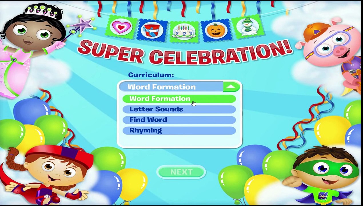 PBS KIDS The Super Readers Word Formation for Super Celebrations