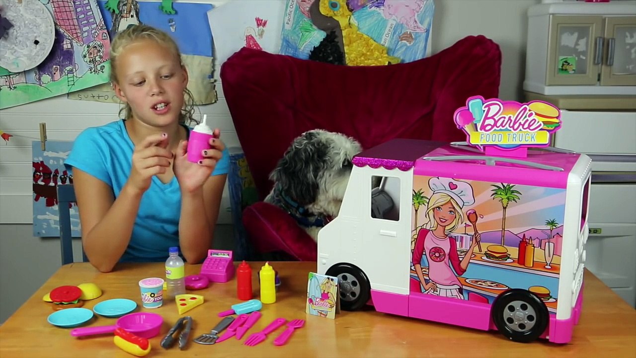 barbie food truck car toy