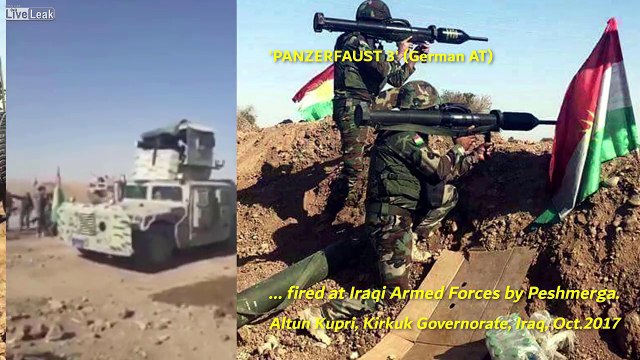 Watch Peshmerga-Kurds use German Anti-Tank-Missile vs. Iraqi Army Forces