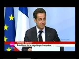 Sarkozy bourré au G8 ridiculise la France.Trop marrant