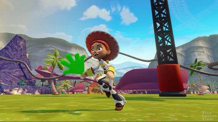 The Wheels on the Bus Song with Toy Story 2 & 3 Cowgirl Jessie | Battles with Marvel Hulk and Venom