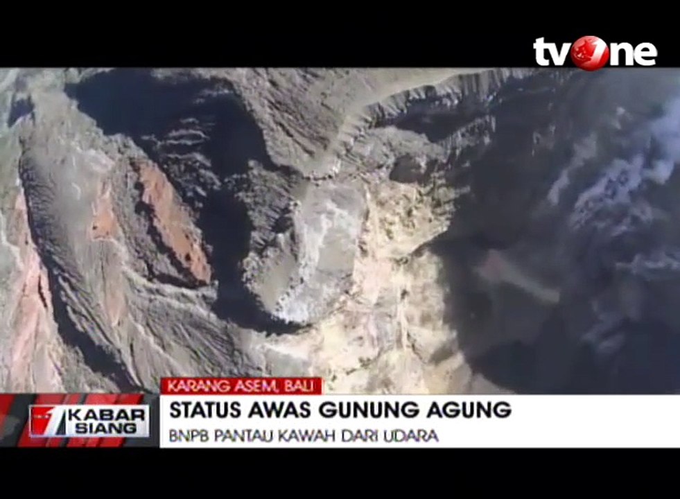 BNPB Pantau Gunung Agung dengan Drone