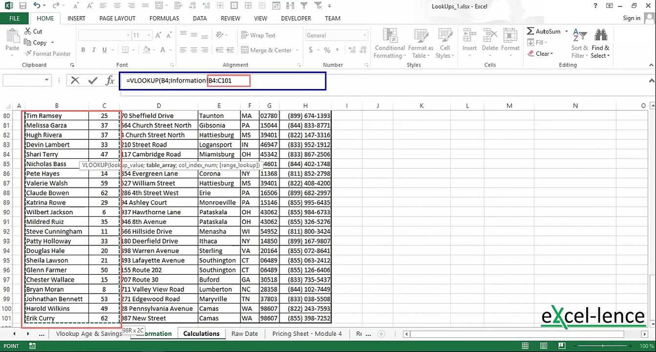 Excel 2016 Lookup Functions Explained - VLookup & HLookup