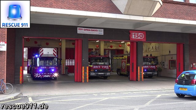 [London Fire Brigade] FULL HOUSE TURNOUT Soho Fire Station