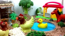 OldMacdonald Nursery Rhyme/Farmer In the Dell/Farm Animal Toys And There Baby sounds