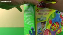 Play Doh Cookie Monster Letter Lunch Learn the Alphabet With Cookie Monster Play Dough