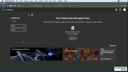 How To Open documents in Photoshop