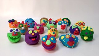 16 Squinkies Surprise Eggs made with Play-doh