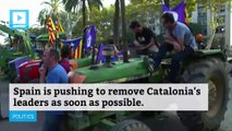 Spanish prime minister calls to remove Catalonia's leaders