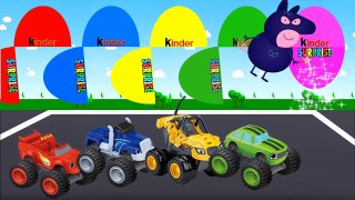 Monster Truck Colors Surprise Eggs with Trucks for Kids Colors | Colours for Kids to Learn