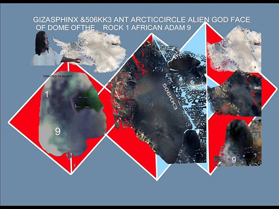 506KK3  ELONGATED HEADED ALIEN GOD OF THE ANT ARCTICCIRCLE ICE