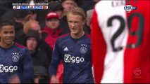 Kasper Dolberg second Goal HD - Feyenoord 1 - 4 Ajax - 22.10.2017 (Full Replay)