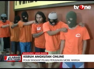 6 Sopir Angkot Pelaku Perusakan Mobil Warga Ditangkap