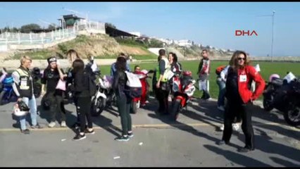 Tekirdağ 'Süslü Egzoz Motosiklet Kulübü' Kadınları Meme Kanserine Dikkat Çekti