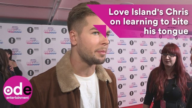Love Island's Chris says he is learning to bite his tongue