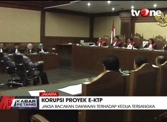 JPU Bacakan Dakwaan pada Kedua Tersangka Korupsi E-KTP
