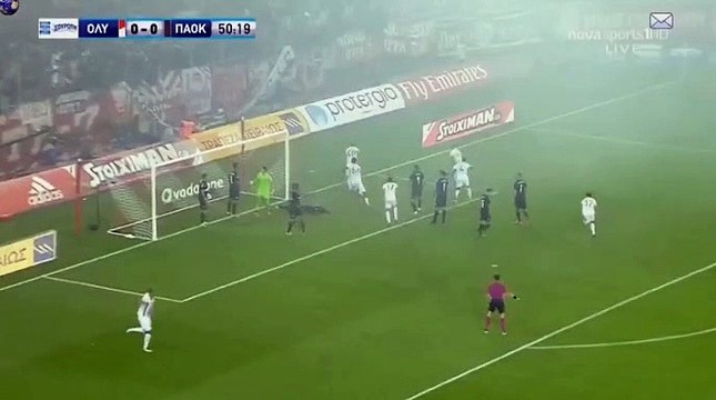 Bjorn Engels Super GOAL HD - Olympiakos Piraeus 1-0 PAOK 22.10.2017