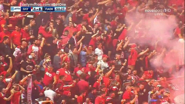 Bjorn Engels Goal HD - Olympiakos Piraeus 1 - 0 PAOK - 22.10.2017 (Full Replay)