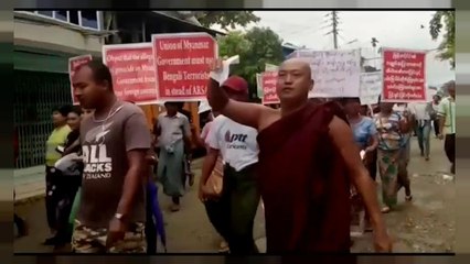 Anti-Rohingya-Demo in Myanmar