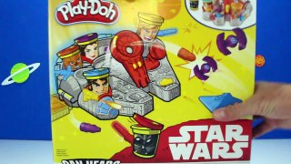 Play Doh STAR WARS Set With Millennium Falcon Playdo Can-Heads Toypals.tv
