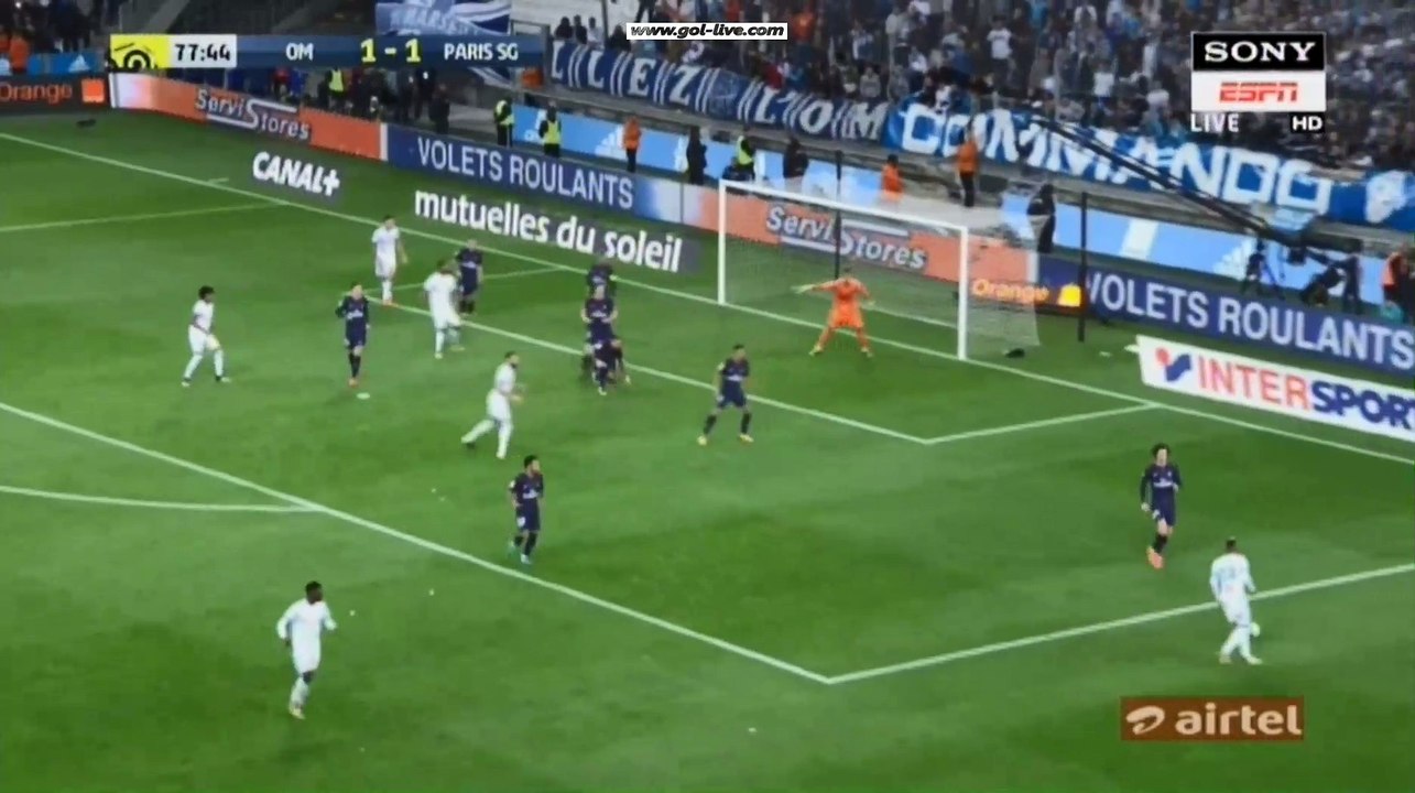 Florian Thauvin Goal HD - Marseille 2-1 Paris SG 22.10.2017
