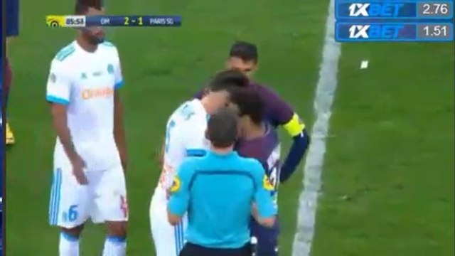 Neymar RED CARD HD - Marseille 2-1 Paris SG 22.10.2017