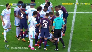 Expulsion de Neymar - OM VS PSG (22-10-2017)