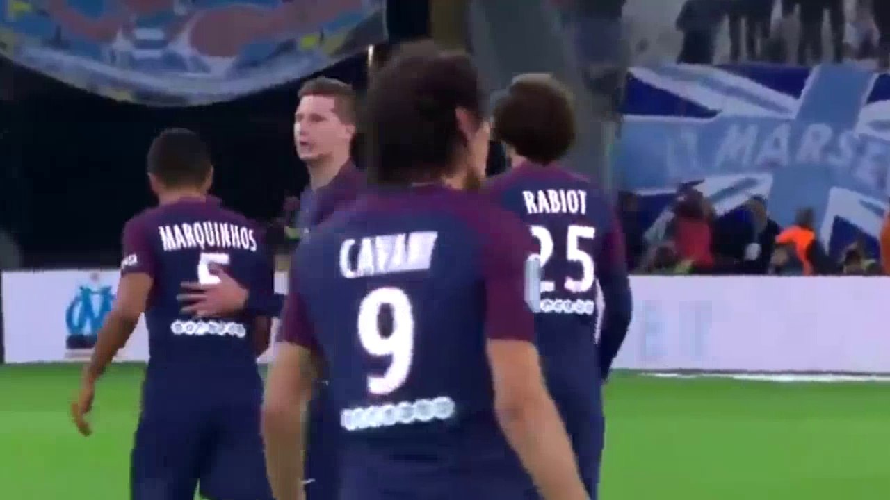 Edinson Cavani Goal HD - Marseille 2 - 2 Paris SG - 22.10.2017 (Full Replay)