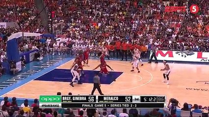 Ginebra vs Meralco 3rd Qtr - Finals Game 5 - Oct 22 2017