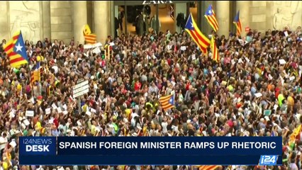 i24NEWS DESK | Spanish foreign minister ramps up rhetoric | Sunday, October 22nd 2017