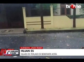 Hujan Es di Sidoarjo dan Surabaya