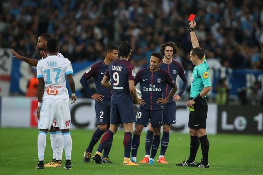 Neymar Jr Red Card vs Marseille | Marseille vs PSG 2-1 | 22.10.2017 HD