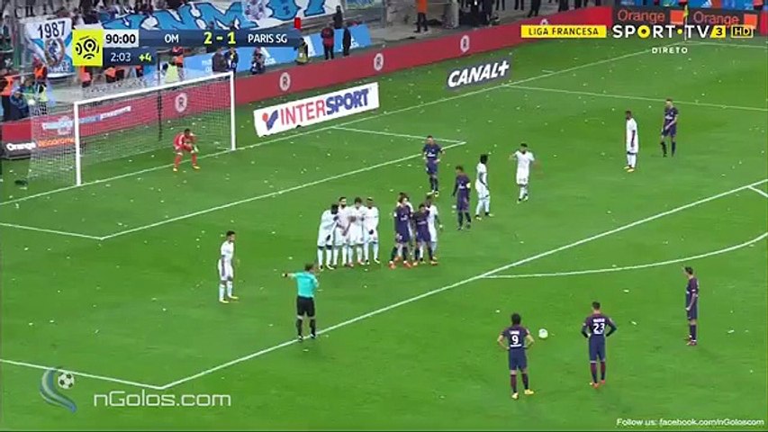 Last Minute Amazing Goal Edinson Cavani - Olympique Marseille vs PSG 2-2 (22.10.2017)