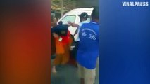Buddhist Monk Arguing With Bus Driver And His Wife