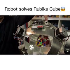 8 Saniyede Rubik Küp Çözen Robot