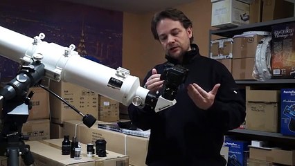 6 maneras de adaptar una cámara reflex al telescopio. Astrocity.es (Adapt a camera to the telescope)
