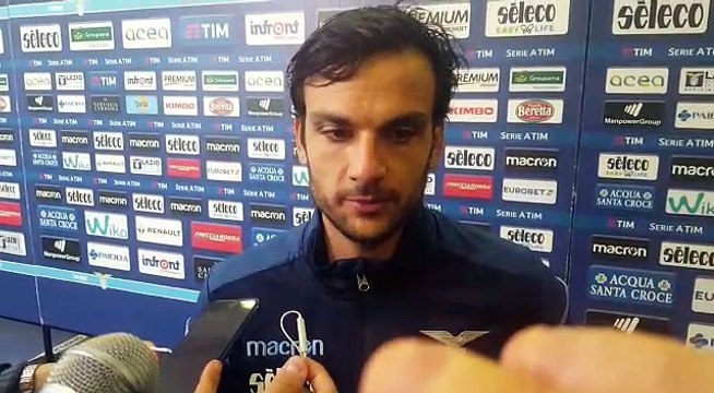 Parolo in mixed zone dopo Lazio-Cagliari 3-0