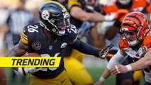 Le'Veon Bell's stiff arm sends Dre Kirkpatrick straight to the turf