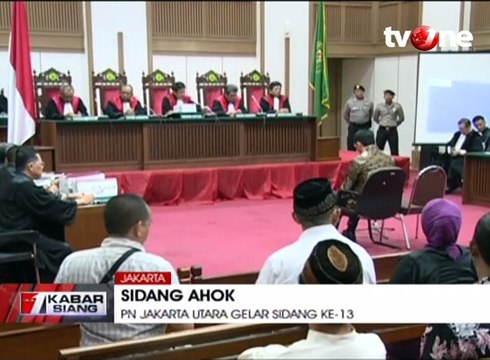 Sidang Ahok ke-13, Kuasa Hukum Terdakwa Hadirkan Tiga Saksi