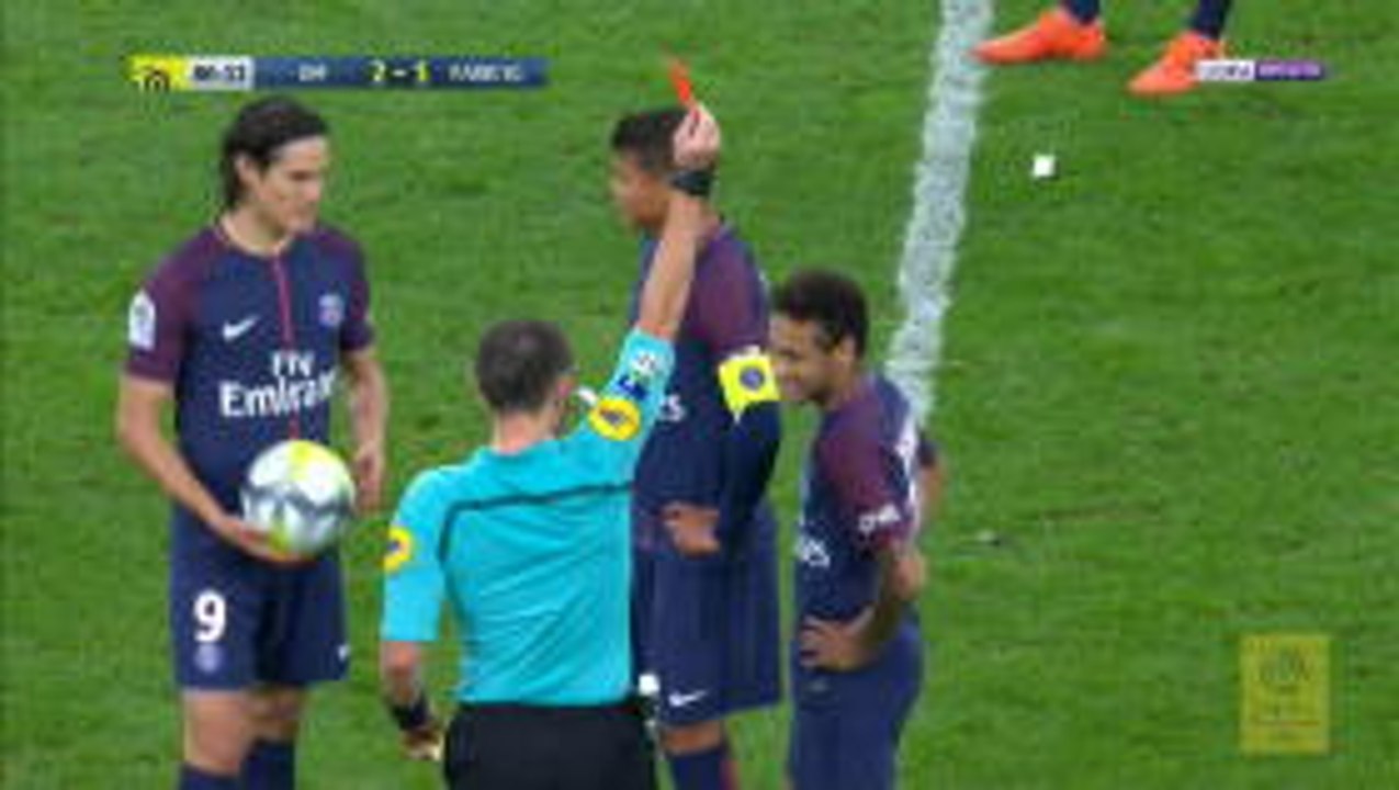 Neymar sent off in Le Classique