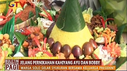 Warga Solo Gelar Syukuran Jelang Pernikahan Kahiyang