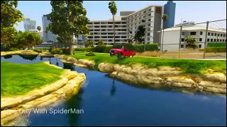 SPIDERMAN and SPACEMAN Fun with Cars Cartoon for Children and Kids Nursery Rhymes Songs