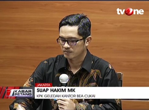 Konferensi Pers KPK Terkait Penggeledahan Kantor Bea Cukai