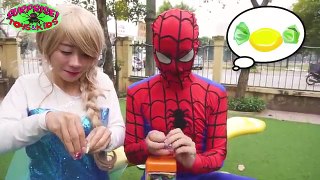 Frozen Elsa Pregnant Giant Monsters vs Doctor Dracula! Batman Spiderman Marvel Superhero Real Life