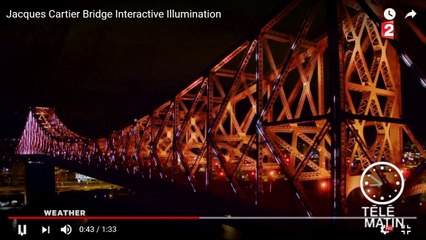 Montréal invente le pont aux tweets pour célébrer les 150 ans du Canada !