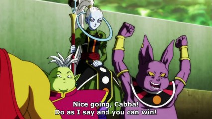 Toppo Confronts Vegeta (Frieza Attacks Cabba)
