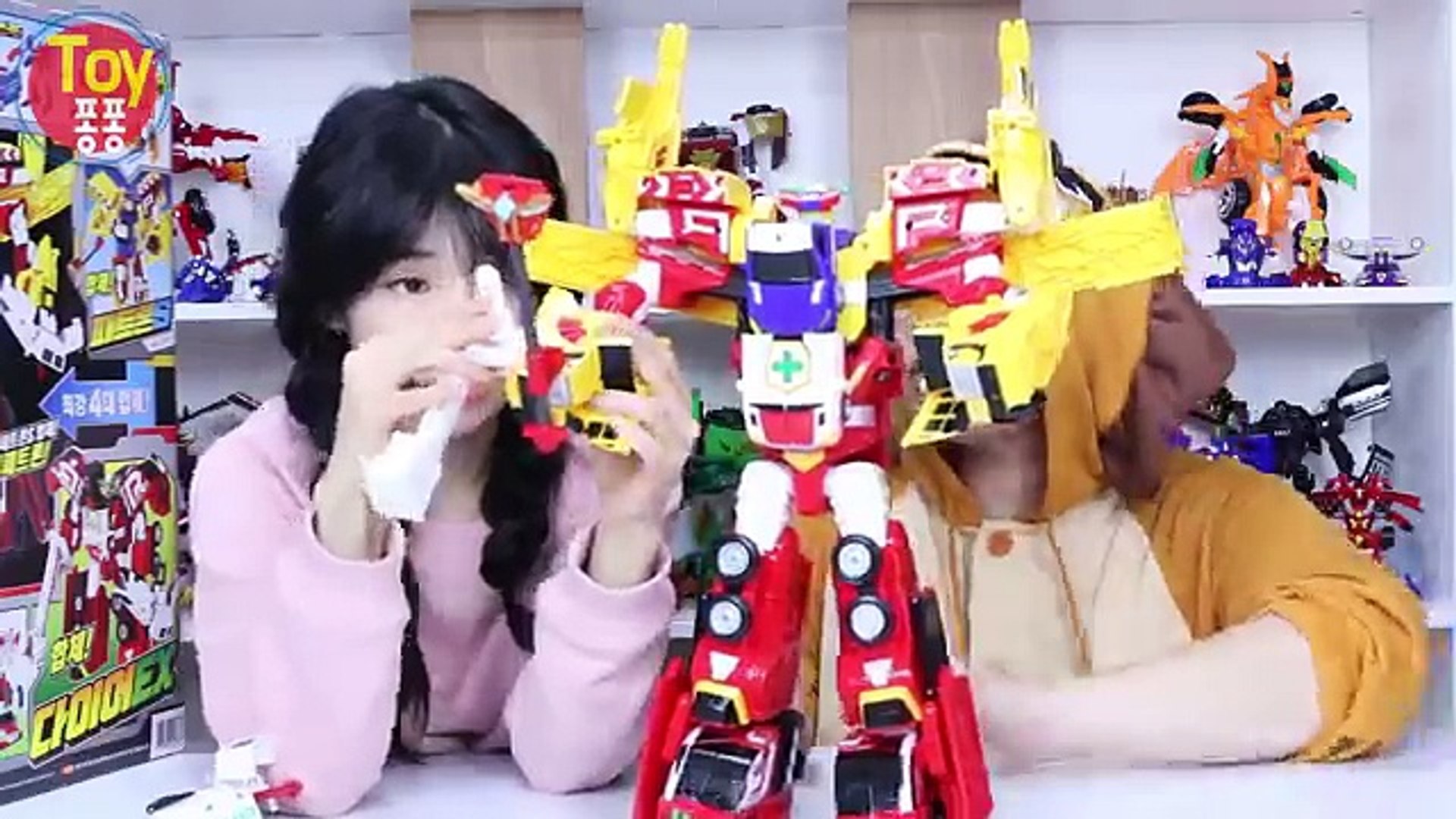 헬로 카봇] 출격! 슈퍼페트론 ! _ 다이어EX 패트론S 힘을 모아 최강로봇 등장! _ 소리☆ _ Hello Carbot [To퐁퐁]  - video Dailymotion